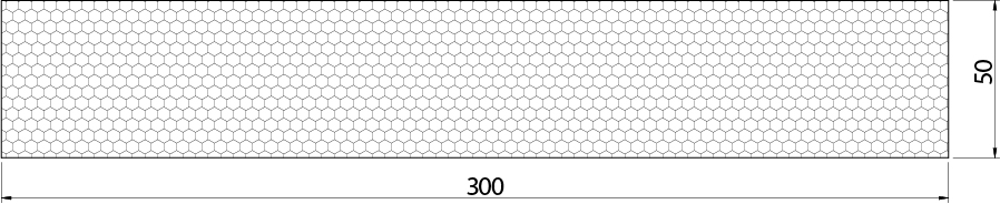 Refletor RL-100DC4 Datasensing — Reflective paper 50 x 300 mm