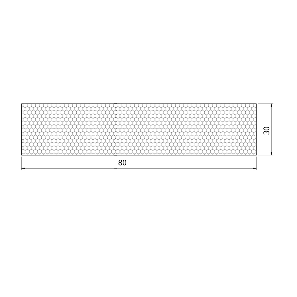 Refletor RL-100DCR0 Datasensing — Reflective paper 20 x 80 mm