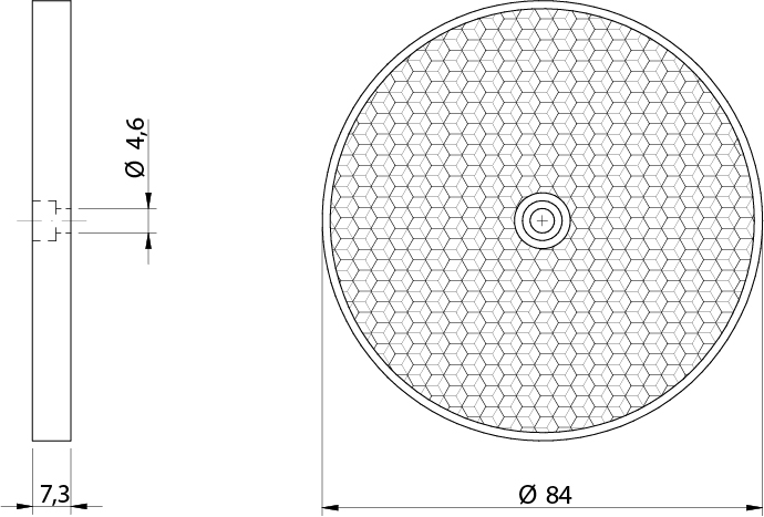 Refletor RL-110 Datasensing — retrorreflexivoivo M80