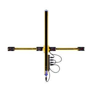 Sensor Fotoelétrico SG-MT-S8-200 Datasensing — Kit for T Muting; 4 sensores S8-PR-5-B01-PP; cabos = 2000 mm com M12 conectors