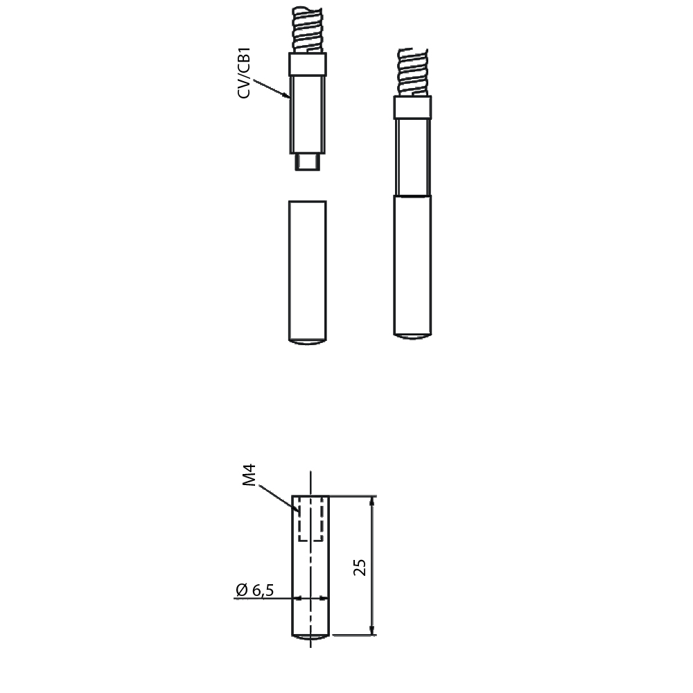 Fibra Ótica AF/FC1 Datasensing — Focaliser 10 mm scanner vidro