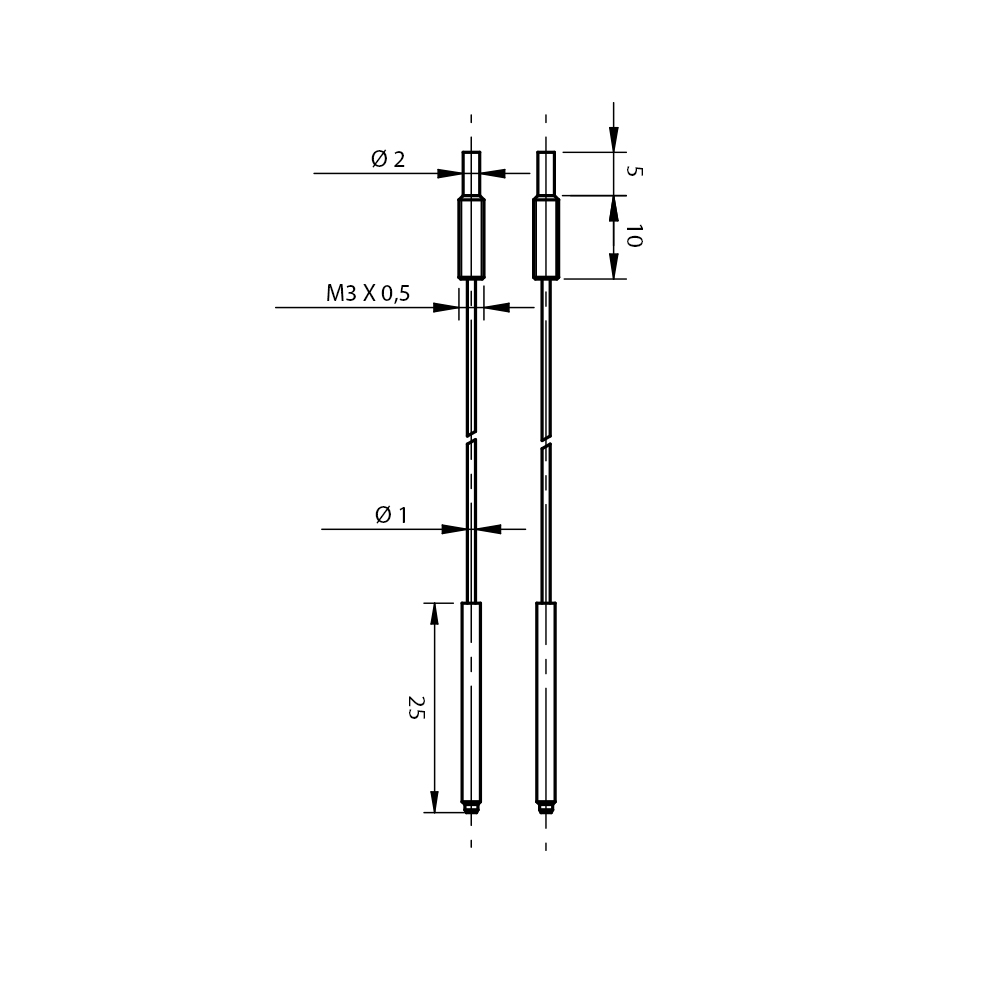Fibra Ótica CF/RA7-30 Datasensing — Optical fibre not cutable Em./receptor 3 m