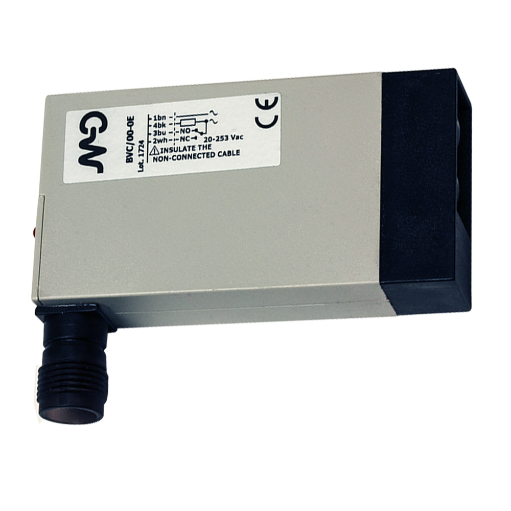 Sensor Fotoelétrico BSC/00-0E Datasensing — Sensor Fotoelétrico midi retrorreflexivo 8 m NPN/PNP NO/NC conector M12 90°