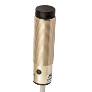 Sensor Fotoelétrico FAI7/BN-1A86 Datasensing — M18 Axial difuso 400 mm ajustável NPN NO+NC metálico cabo 5m axial