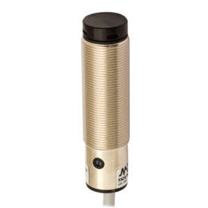 Sensor Fotoelétrico FAI7/BP-1A Datasensing — M18 Axial difuso 400 mm ajustável PNP NO+NC metálico cabo 2m axial