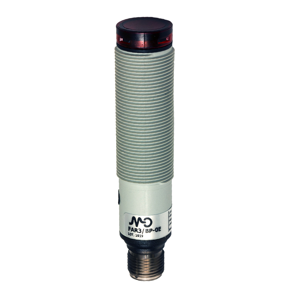 Sensor Fotoelétrico FAI8/BP-0EAN Datasensing — M18 difuso 1000 mm ajustável PNP NO+NC conector M12 II 3G Ex nA IIC T6, II 3D Ex tD A22 IP67 T85°C