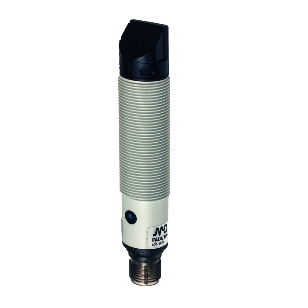 Sensor Fotoelétrico FAI8/BP-2E Datasensing — M18 90° difuso 800 mm ajustável PNP NO+NC plástico conector M12