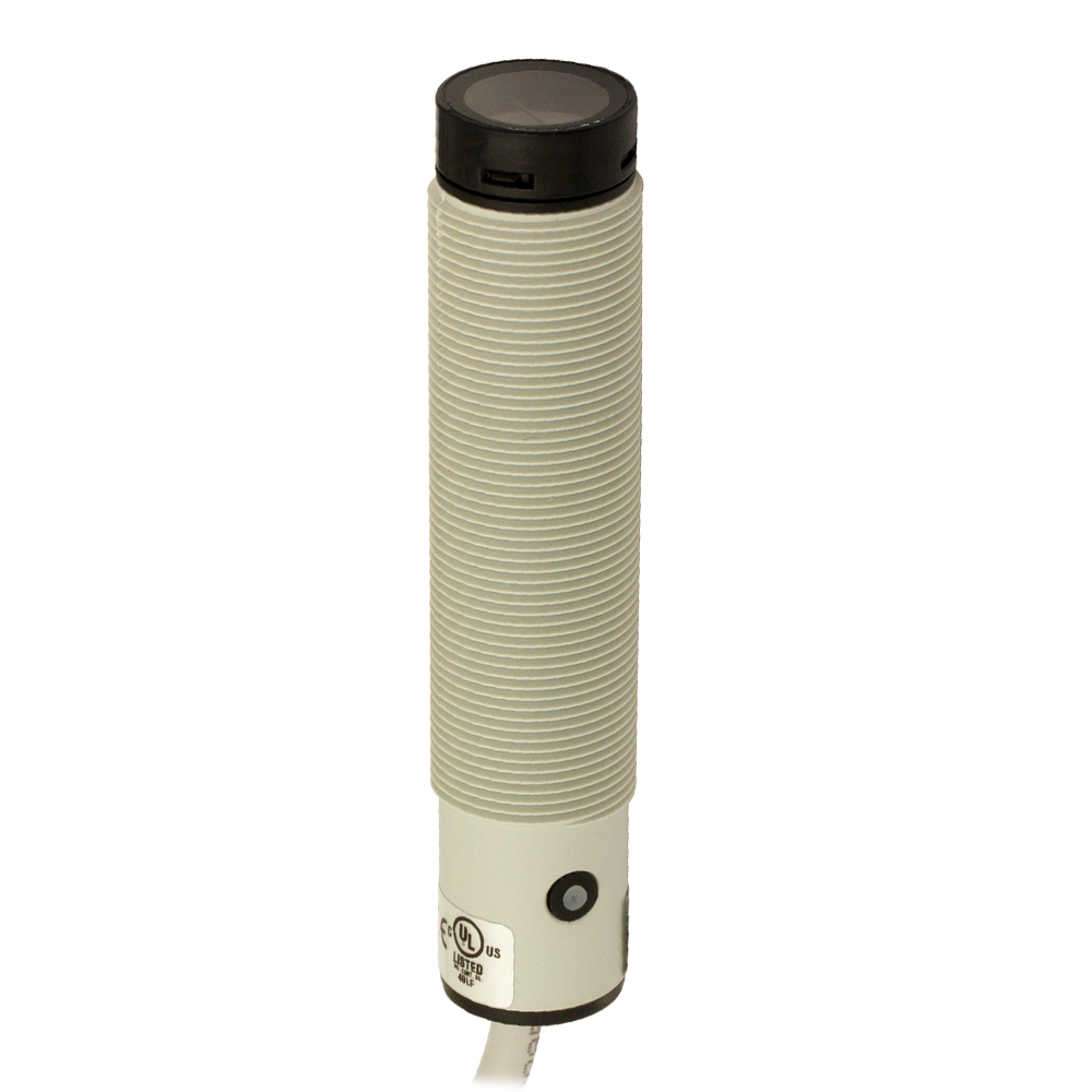Sensor Fotoelétrico FAIH/X0-0A Datasensing — M18 Axial emissor 20 m Check plástico cabo 2m axial
