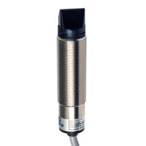 Sensor Fotoelétrico FAIZ/BP-3A Datasensing — M18 90°receptor 15 m PNP NO+NC metálico cabo 2m axial