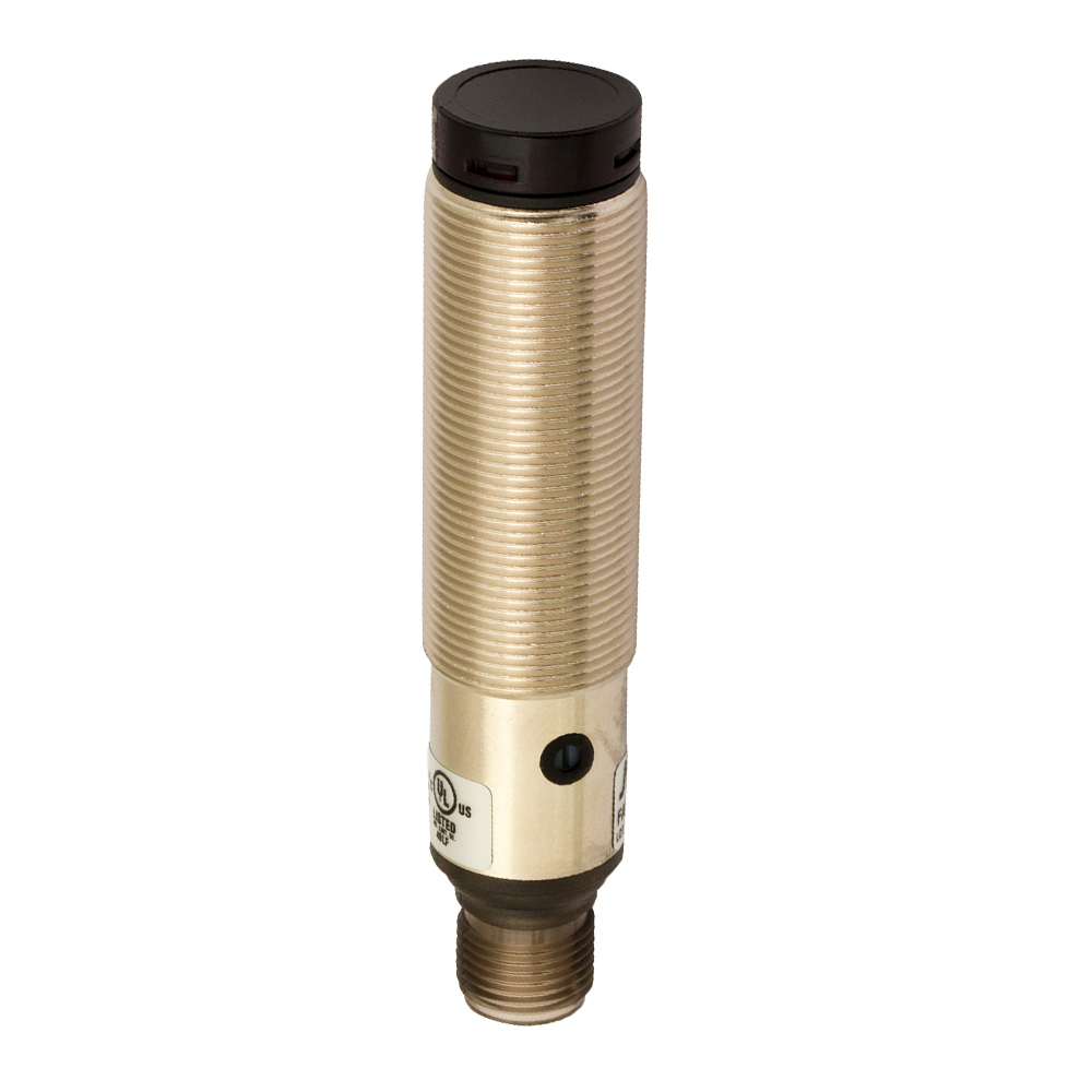 Sensor Fotoelétrico FARN/BP-1E Datasensing — Sensor Fotoelétrico M18 Axial polarizado 4 m ajustável PNP NO+NC metálico conector M12
