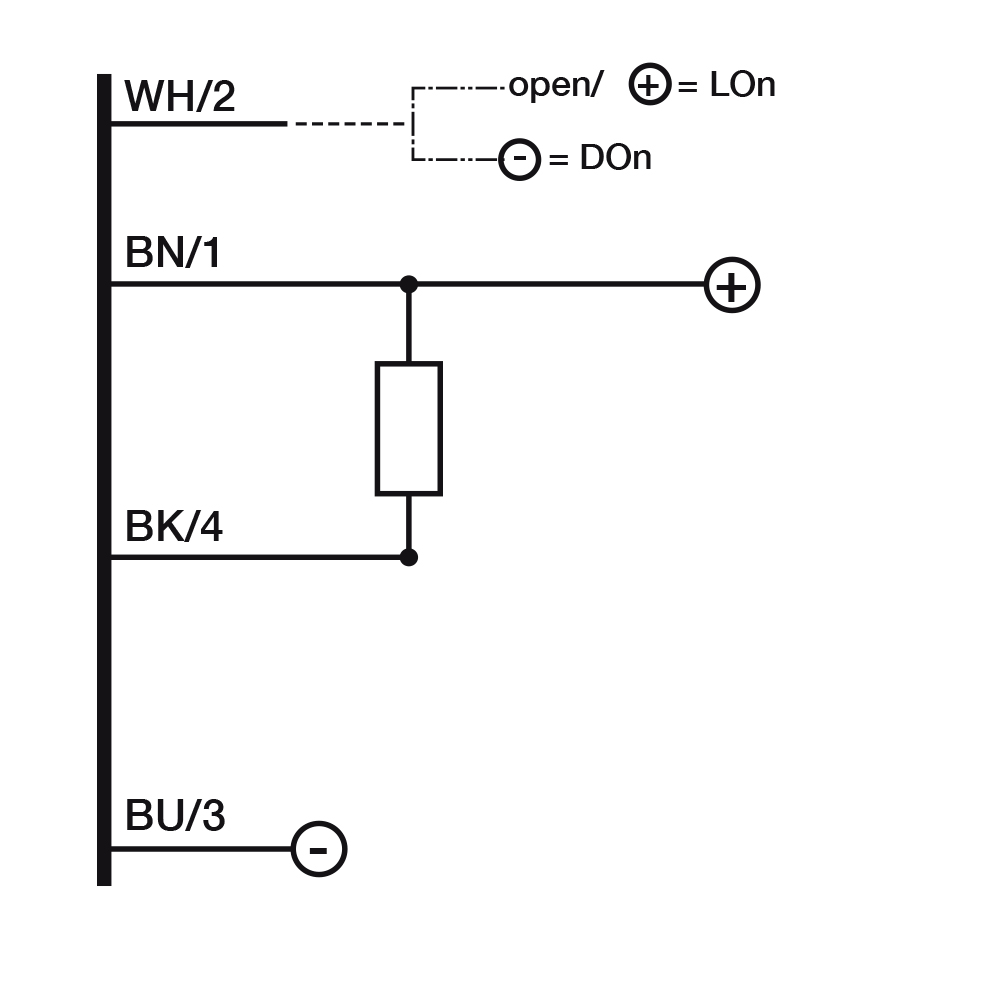 Sensor Fotoelétrico FFRP/0N-1E Datasensing — M18 Axial retrorreflexivo 4,5 m NPN L/D conector M12