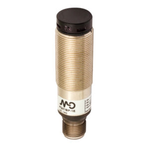 Sensor Fotoelétrico FQI7/BP-1E Datasensing — Sensor Fotoelétrico M18 Axial difuso 400 mm ajustável PNP NO +NC metálico conector M12