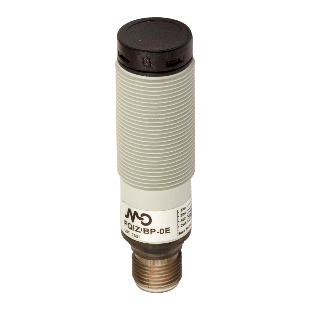 Sensor Fotoelétrico FQI8/BN-0E Datasensing — M18 Axial difuso 1000 mm reg. NPN NO +NC plástico conector M12
