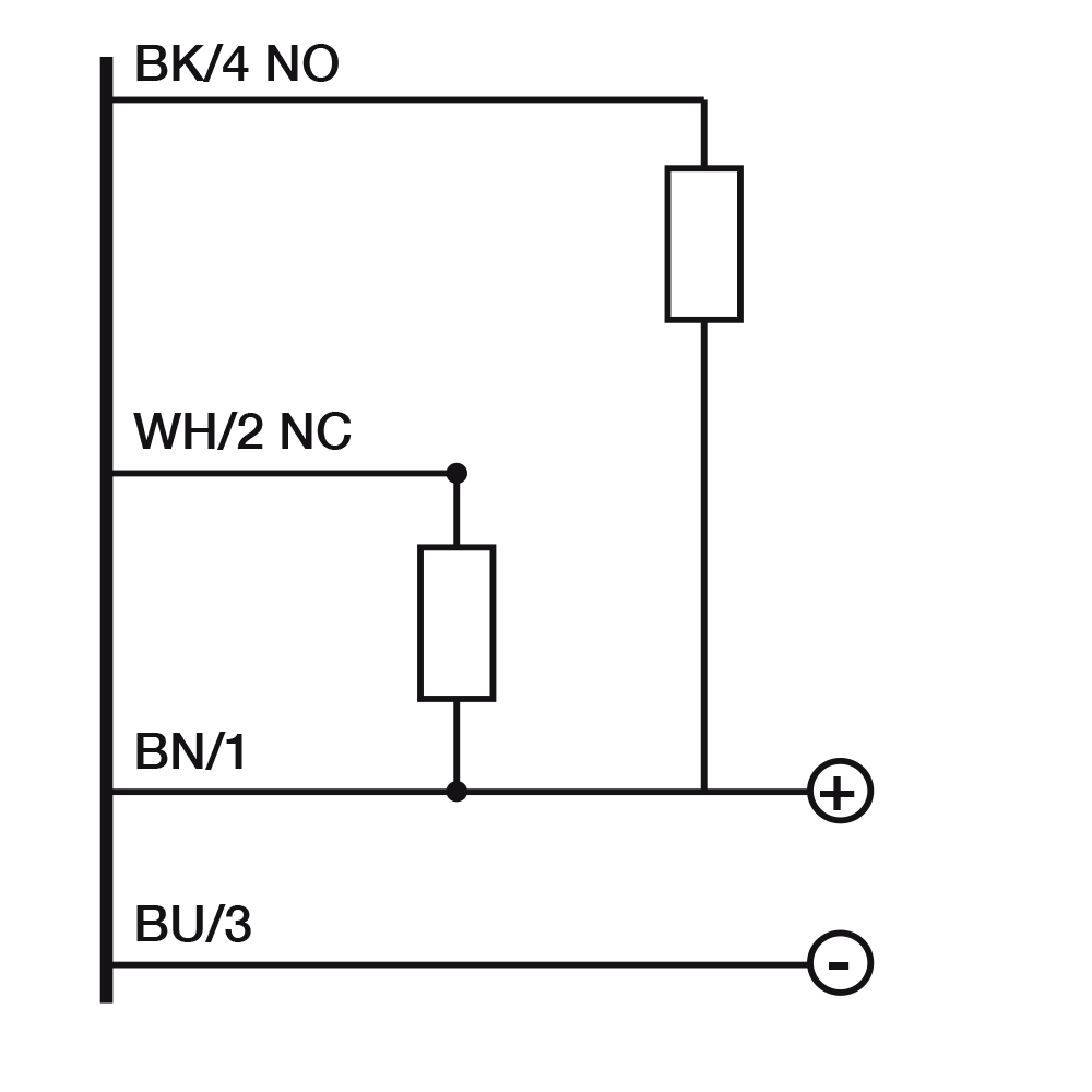 Sensor Fotoelétrico FQI8/BN-0E Datasensing — M18 Axial difuso 1000 mm reg. NPN NO +NC plástico conector M12