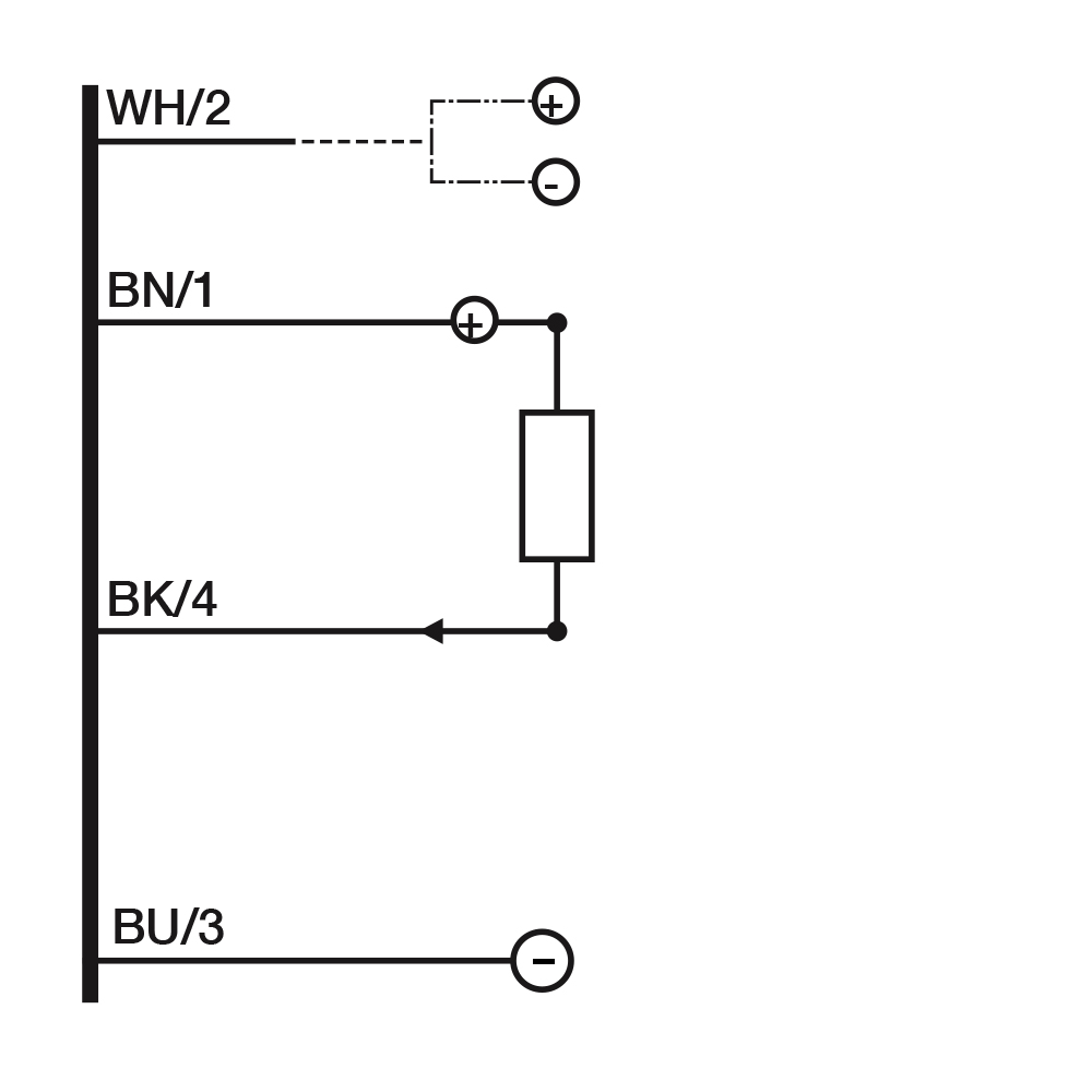 Sensor de Contraste LTB/0N-0K Datasensing — Sensor Fotoelétrico Contrast scanner M18 white emission NPN conector M12 at 90°