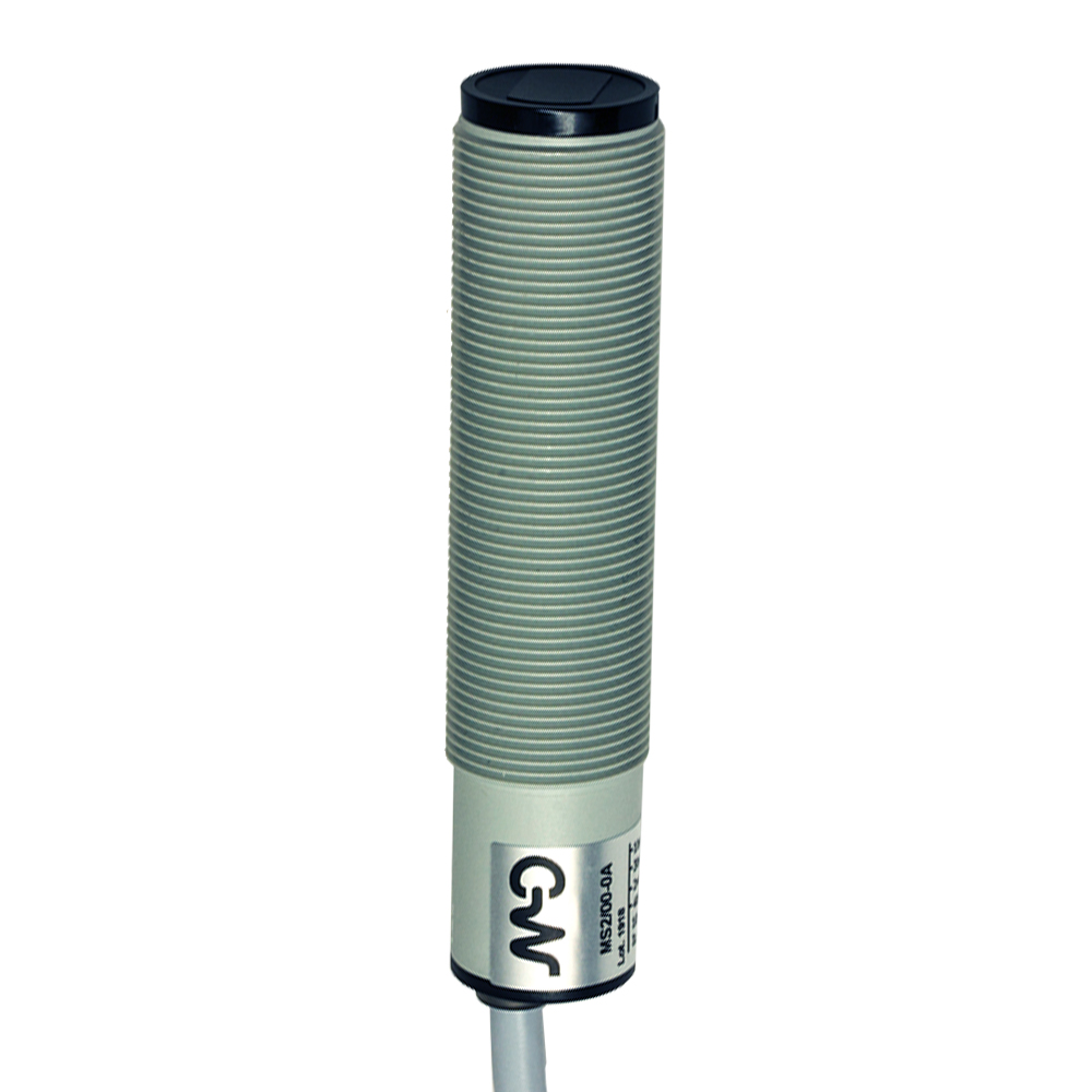 Sensor Fotoelétrico MS4/00-0A86 Datasensing — M18 difuso 200 mm NPN/PNP NO/NC plástico cabo 5m axial