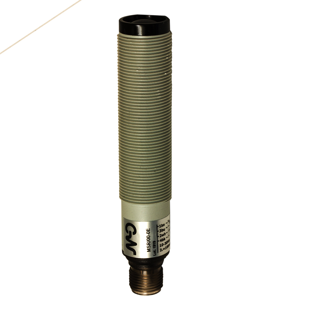Sensor Fotoelétrico MSE/X0-0E Datasensing — Sensor Fotoelétrico M18 emissor plástico conector M12 com Check