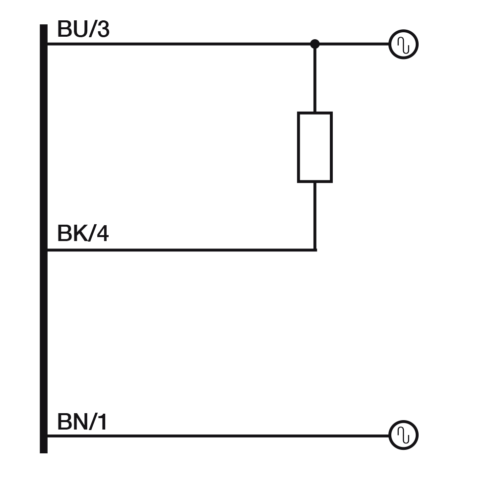 Sensor Fotoelétrico MVC/A0-0A Datasensing — Sensor Fotoelétrico M18 retrorreflexivoivo 4,5 m 20..253Vac NO plástico cabo 2m axial
