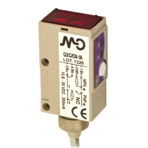 Sensor Fotoelétrico QXR/C0-1A Datasensing — midi receptor 8 m NPN/PNP NO axial optic cabo 2m