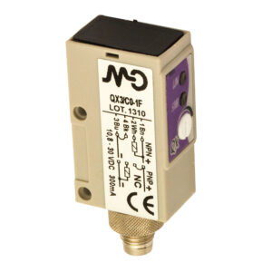 Sensor Fotoelétrico QXX/00-1F Datasensing — midi emissor C/CK. 8 m axial optic conector M8 4pin
