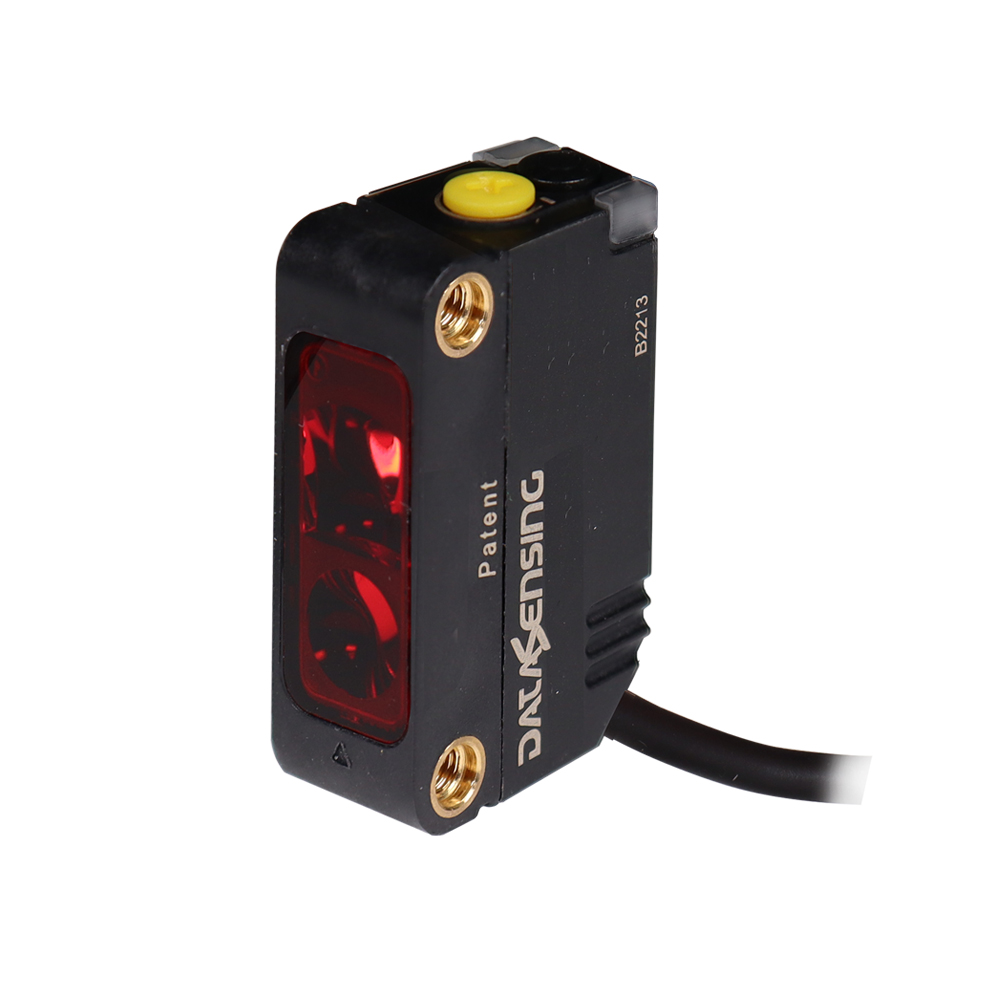 Sensor Fotoelétrico S3N-PR-2-FG02-NL Datasensing — Fotoelétrico miniatura emissão LED infravermelho Through Feixe TX & RX simples trimmer Adj Light Out NPN cabo