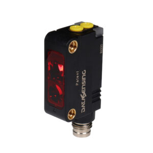 Sensor Fotoelétrico S3N-PR-5-B01-N-RRX-POL-NPN-L-D-M8 Datasensing — Photoelectric miniatura emissão LED vermelho  retrorreflexivo polarizado double trimmer Adj + L/D NPN conector M8 4P