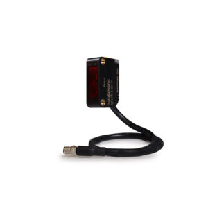 Sensor Fotoelétrico S3N-PR-6-T51-P Datasensing — Photoelectric miniatura emissão LED vermelho Retro Reflex for transparente double trimmer Adj + L/D PNP Out Pigtail M8-3p conector