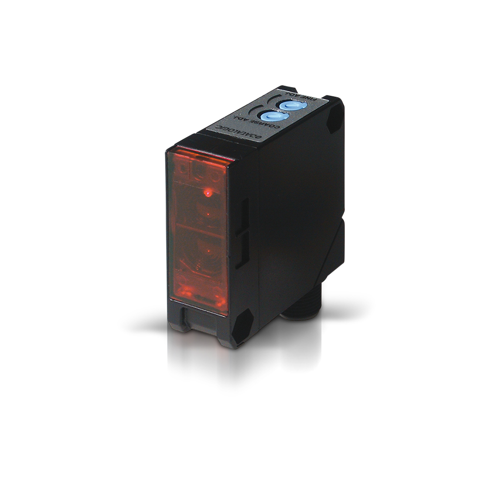 Sensor Fotoelétrico S6-1-C90 Datasensing — cúbico 50×50 emissão LED infravermelho ajuste por trimmer difuso plástico radial ac saída a relé cabo