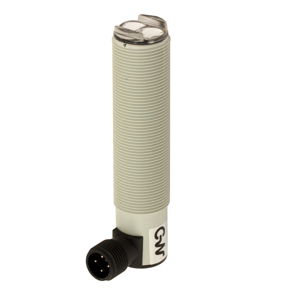 Sensor Fotoelétrico SA6/0N-1K Datasensing — M18 M18 difuso 400 mm NPN NO/NC metálicocon. M12 90°