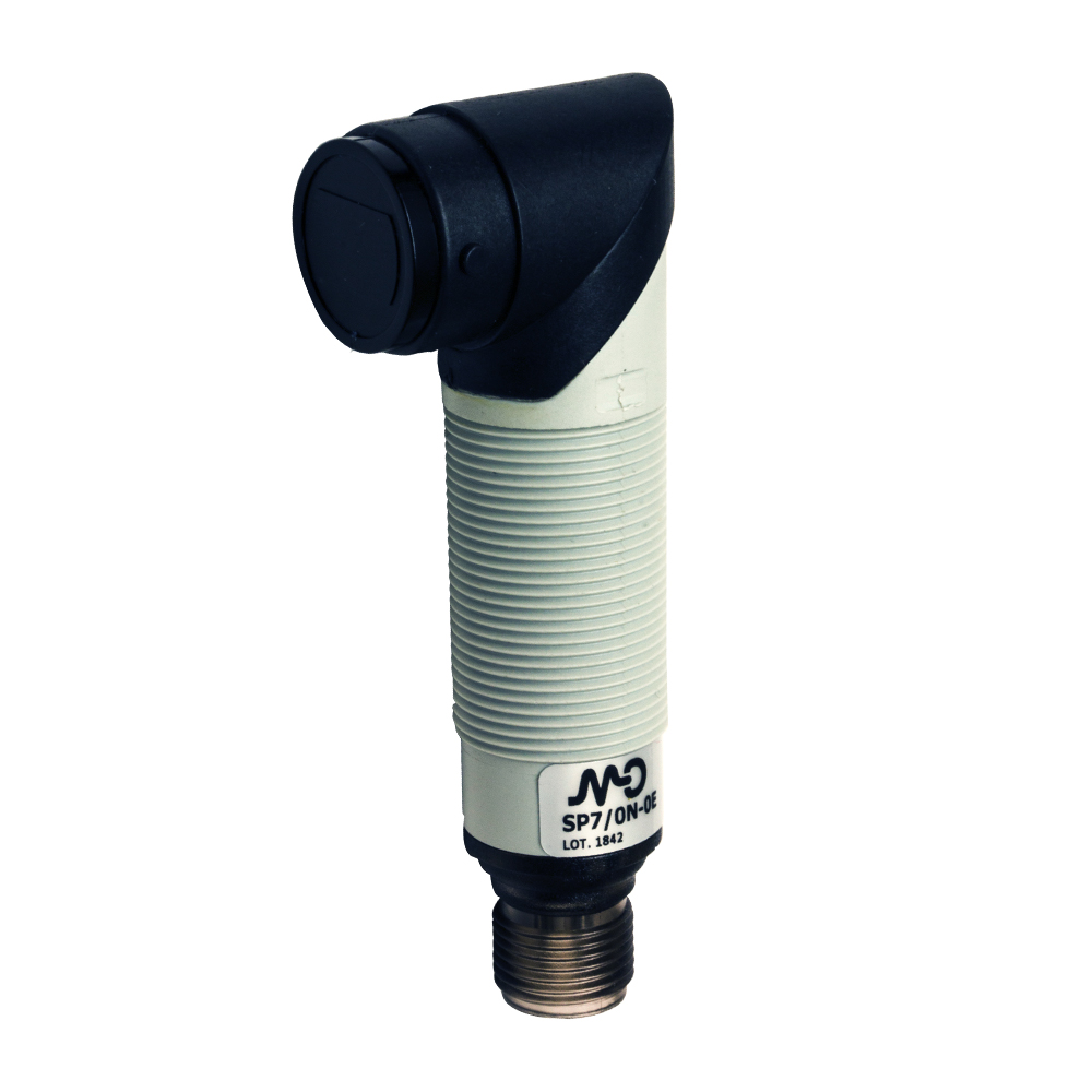 Sensor Fotoelétrico SP7/0P-0E Datasensing — Sensor Fotoelétrico M18 difuso 400 mm PNP L/D plástico com ajuste conector M12