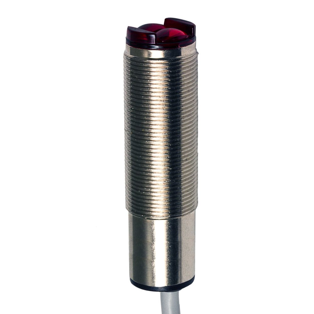Sensor Fotoelétrico SS0/0P-1A Datasensing — M18 Bgs 50 mm PNP L/D metal cabo 2m axial