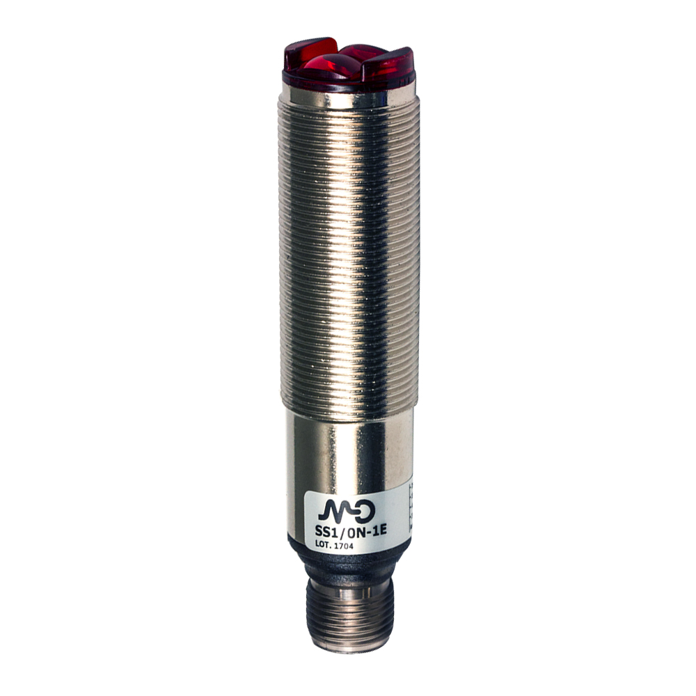 Sensor Fotoelétrico SS1/0P-1E Datasensing — Sensor Fotoelétrico M18 Bgs 100 mm PNP L/D metal conector M12