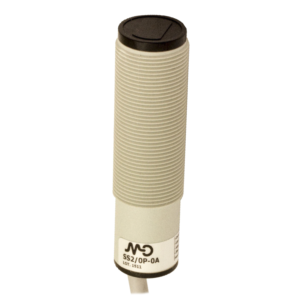 Sensor Fotoelétrico SS2/LP-0A Datasensing — M18 difuso 100 mm PNP Lon plástico cabo 2m axial