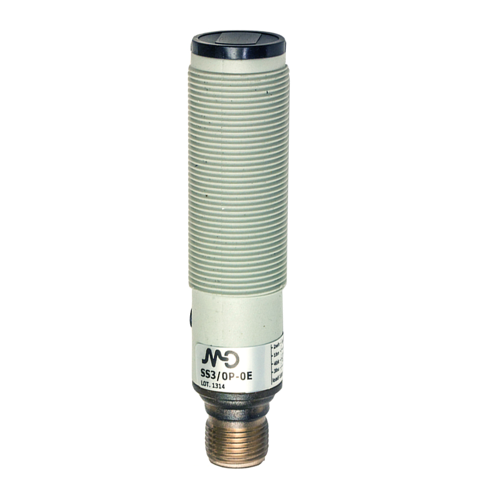 Sensor Fotoelétrico SS7/LP-0E Datasensing — Sensor Fotoelétrico M18 difuso 400 mm PNP Lon plástico ajustável conector M12