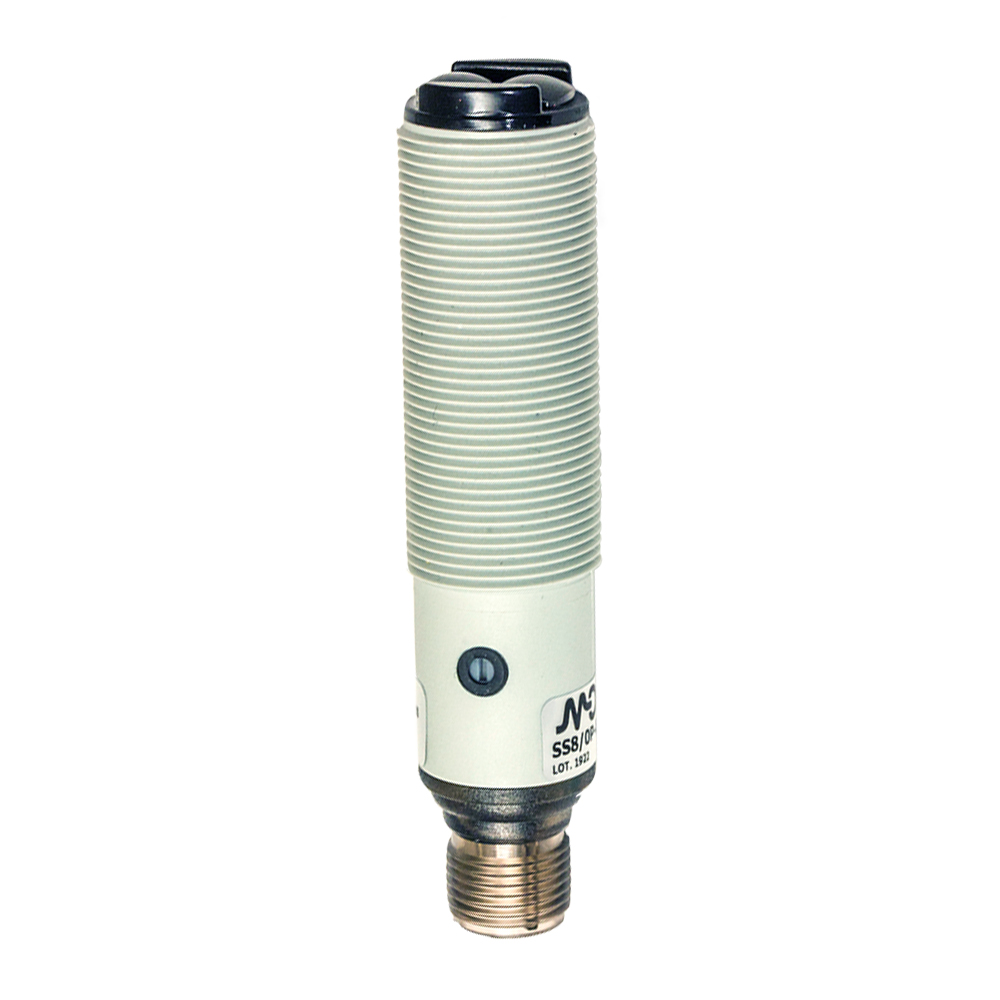 Sensor Fotoelétrico SS8/0P-0E Datasensing — Sensor Fotoelétrico M18 difuso 800 mm PNP L/D plástico. ajustável conector M12