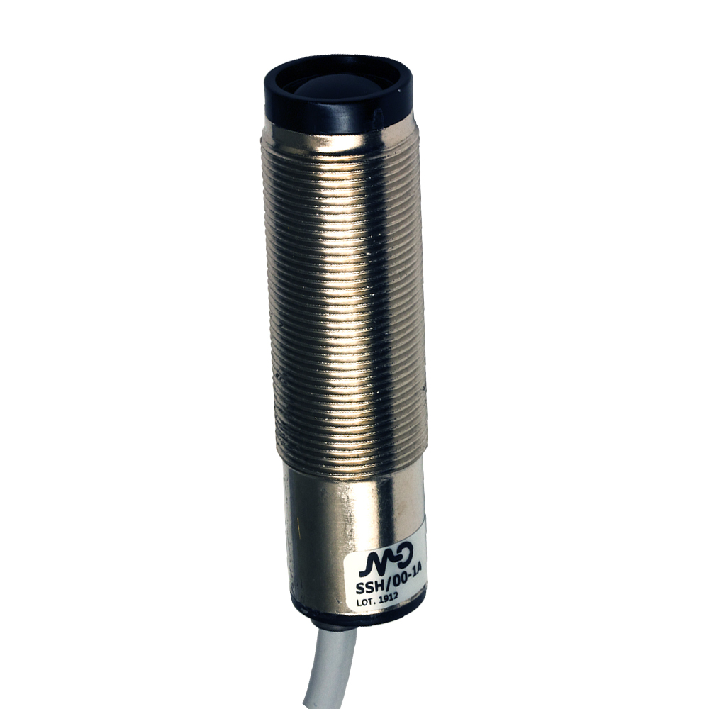 Sensor Fotoelétrico SSH/00-1A Datasensing — M18 emissor 14 m metal cabo 2m axial