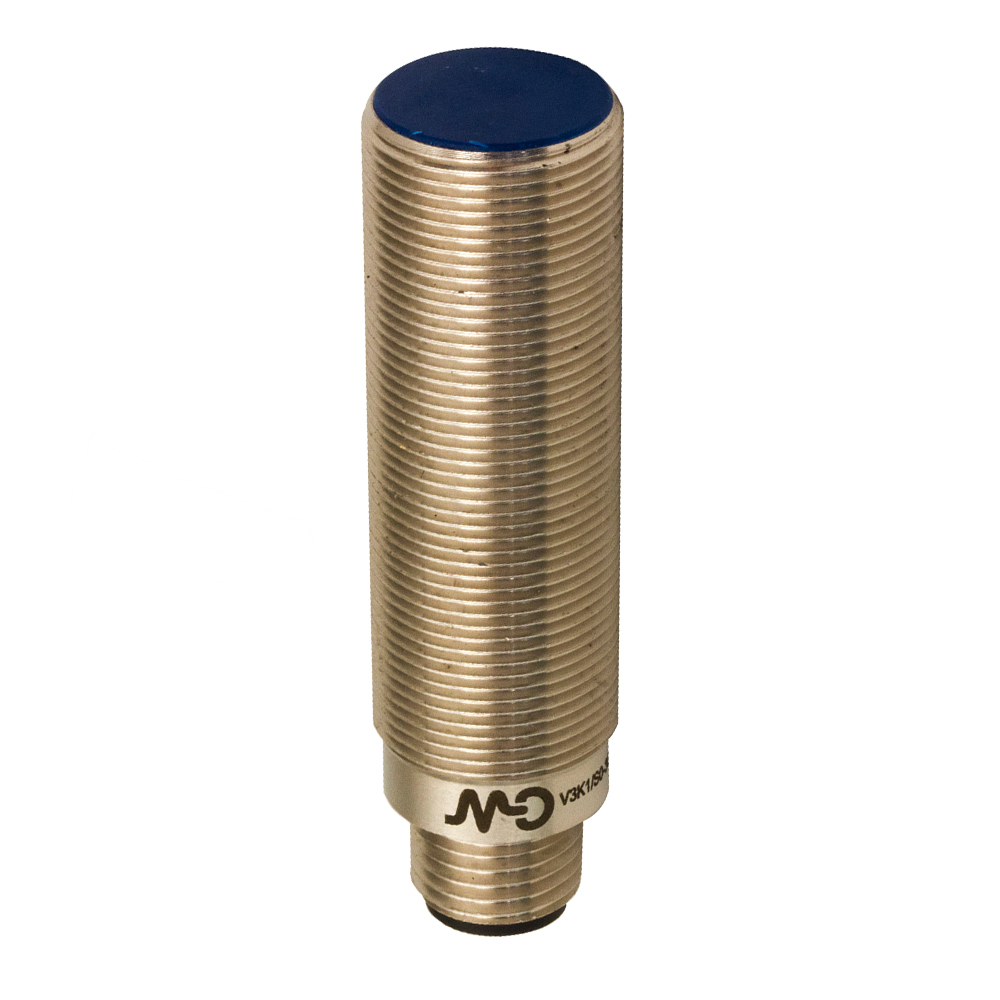 Sensor Indutivo V3K1/R0-3Q Datasensing — Sensor Indutivo AC/DC M18, blindado, 1/2″-20UNF conector saída por cabo, NO (Vac)-NO/NC (Vdc)