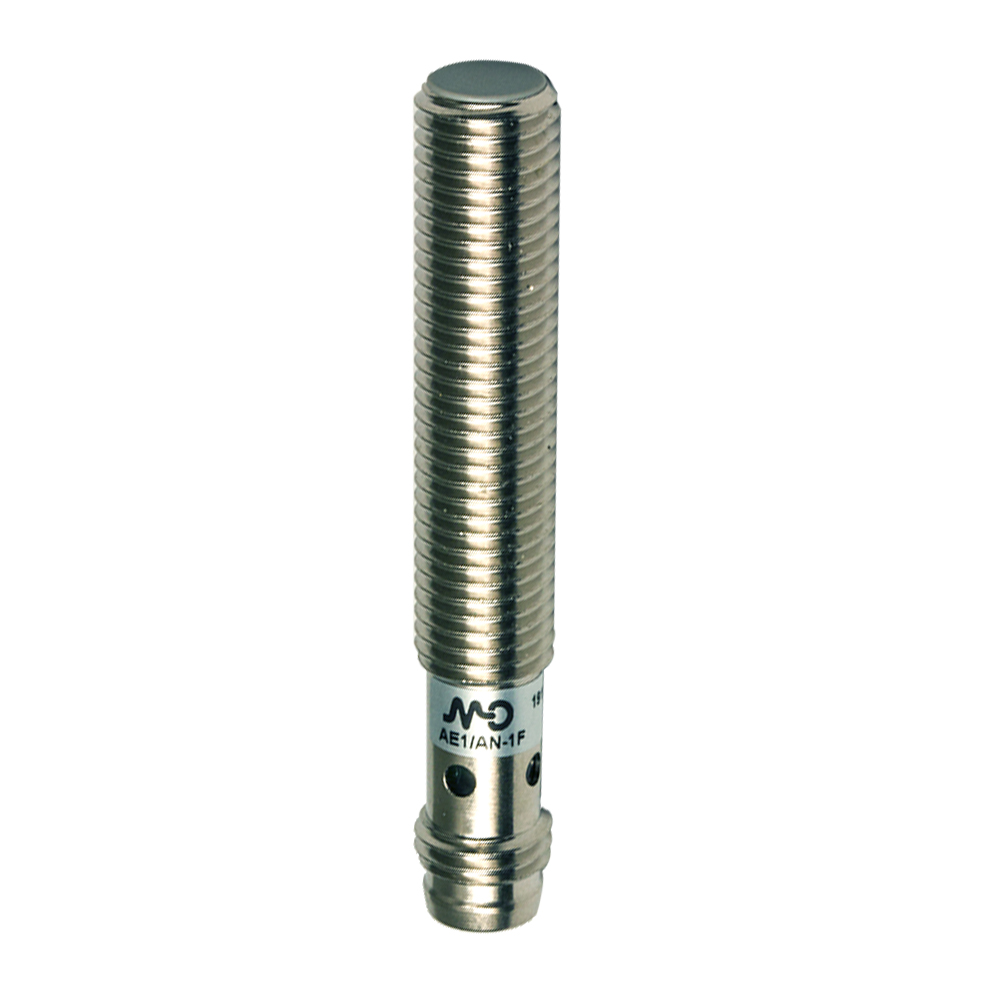 Sensor Indutivo AE1/AP-1F Datasensing — M8 blindado NO/PNP conector M8