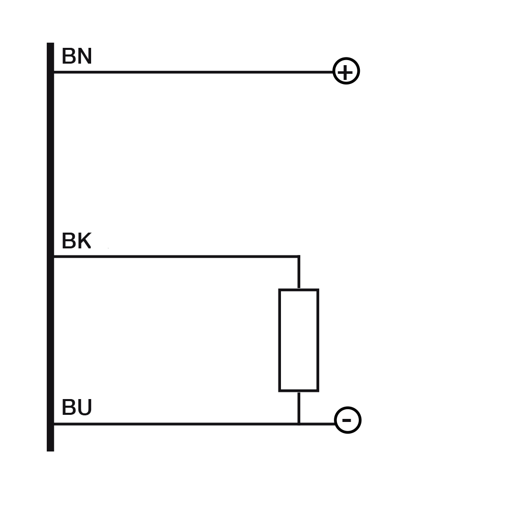 Sensor Indutivo AE1/AP-3A Datasensing — M8 LD blindado NO/PNP cabo 2m axial