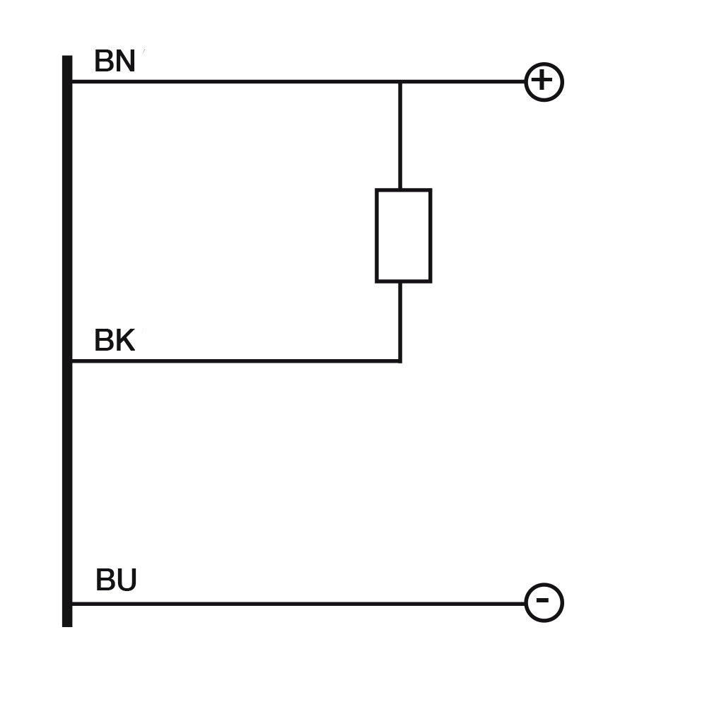 Sensor Indutivo AH1/AN-3A Datasensing — Ø6,5 mm LD blindado NO/NPN cabo 2m axial