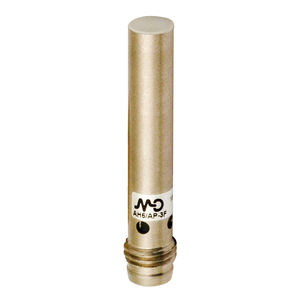 Sensor Indutivo AH6/CP-3F Datasensing — Ø6,5 mm LD curto blindado NC/PNP conector M8