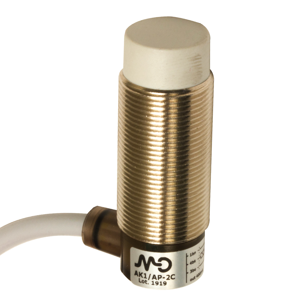 Sensor Fotoelétrico AK1/AN-2C Datasensing — Ind.M18,NPN-NO,cabo 90°,Nsch-STD