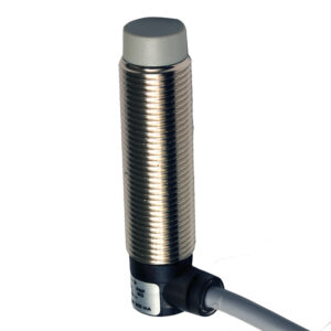 Sensor Indutivo AM1/AP-2CVE80 Datasensing — M12 unshielded NO/PNP cabo 200 mm 90° com conector M12