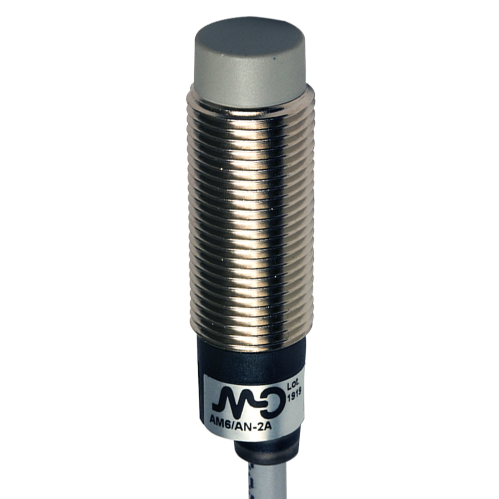 Sensor Indutivo AM6/CP-4A Datasensing — M12 não blindado NC/PNP cabo 2m axial