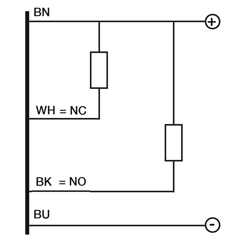 Sensor Indutivo AT6/BN-1A Datasensing — M30 blindado short corpo NO+NC/NPN cabo 2m axial