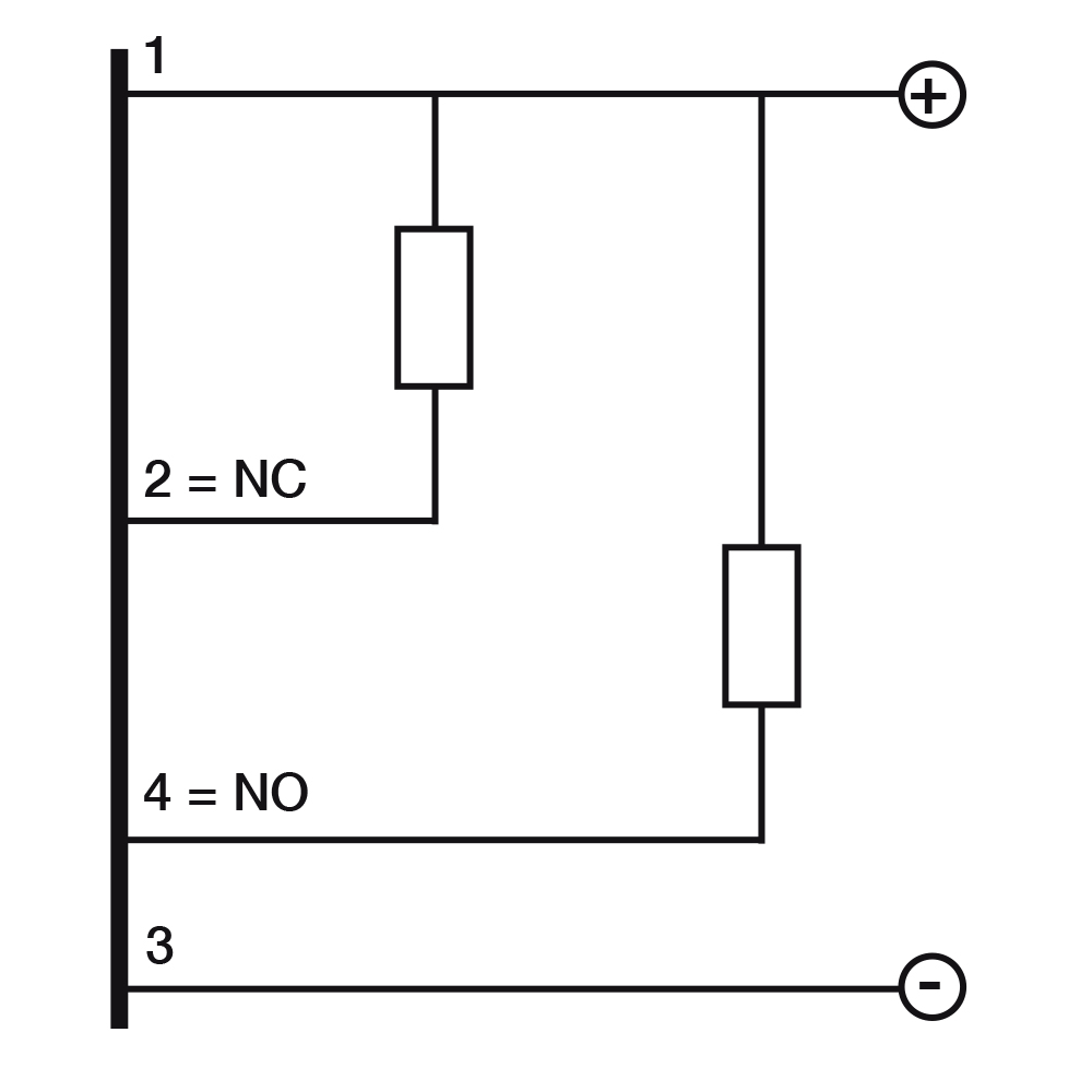 Sensor Indutivo PFK1/BN-4H Datasensing — M18 não blindado LD NO+NC/NPN conector M12