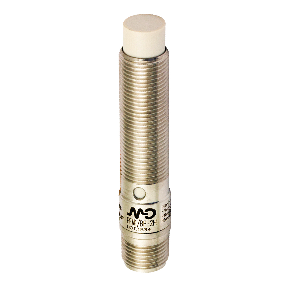 Sensor Indutivo PFM1/AP-4H Datasensing — M12 não blindado LD NO/PNP conector M12