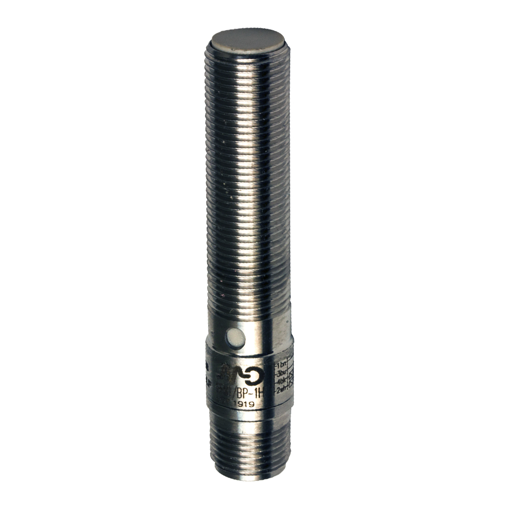Sensor Indutivo PFM1/BP-1H26 Datasensing — M12 blindado Std. NO+NC/PNP temperature alcance -25°C …+ 110°C