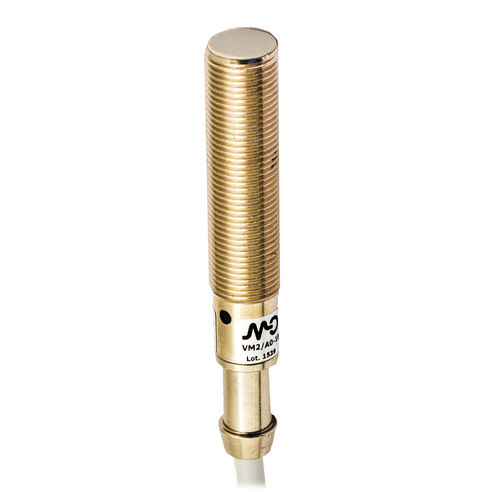 Sensor Indutivo VM2/A0-1B Datasensing — AC M12 shielded NO cabo 2m