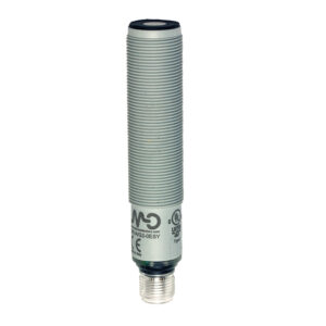 Sensor Ultrassônico UK1A/GN-0ESY Datasensing — Sensor Ultrassônico M18 NPN NO/NC 50-400 mm conector M12 com botão teach-in, plástico, cULus